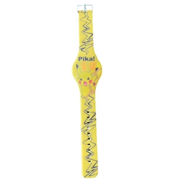 ⭐️ Pokemon Nintendo Pika Accutime Watch Yellow Digital Wristwatch Light Up - Picture 2 of 6